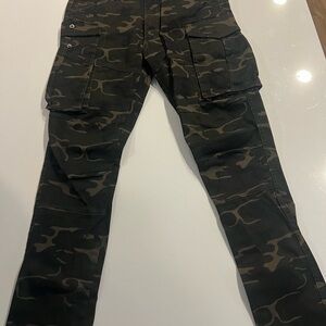 Fashion Nova Dark Camouflage Cargo Pants
